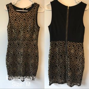 Gold and Black Metallic dress